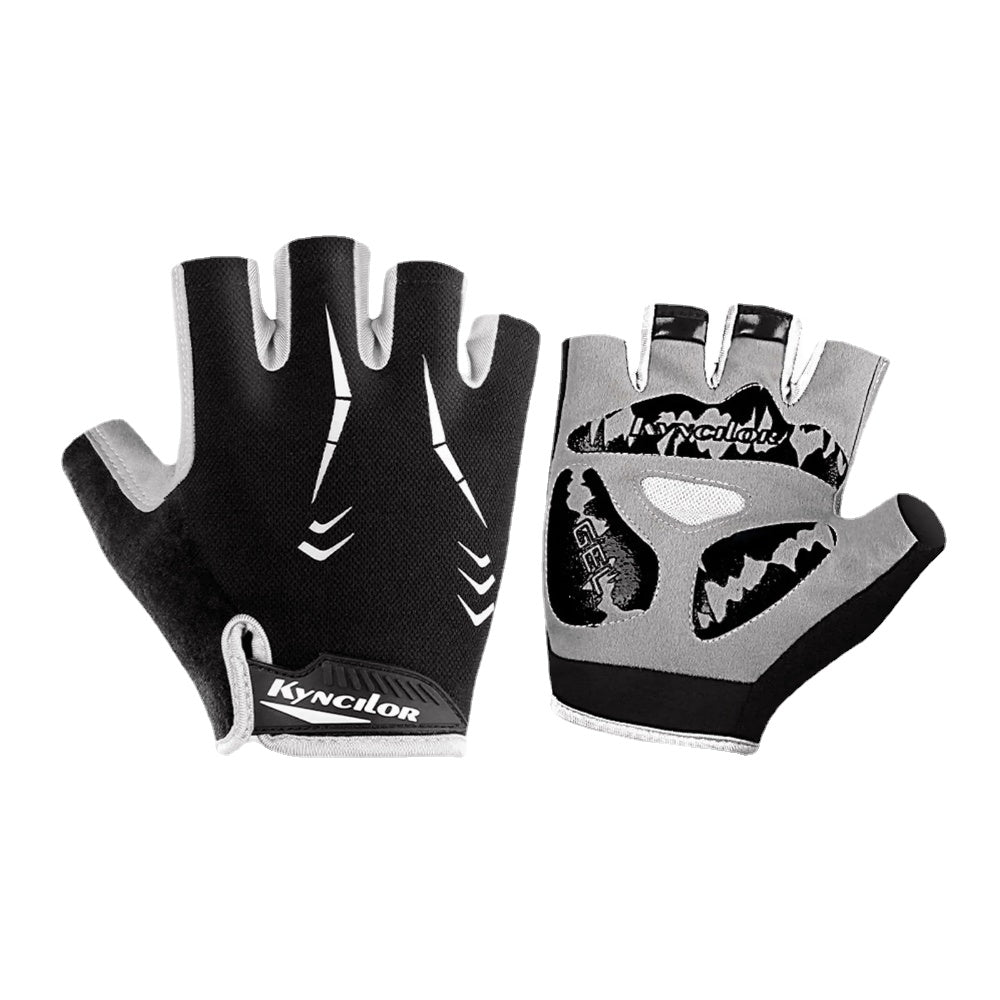 Men's Nylon Outdoor Sports Cycling Breathable Half Finger Fitness Gloves