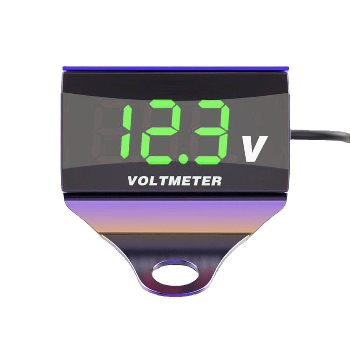 12-150V LED Digital Voltmeter Voltage Gauge Panel Meter with Bracket for Motorcycle, Scooter, Car