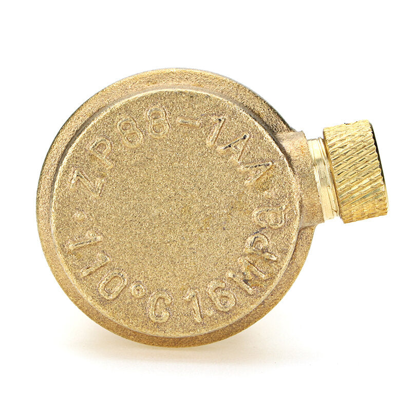 Brass Automatic Air Vent Valve - Safety Pressure Relief for Water Heater HVAC Pipeline System