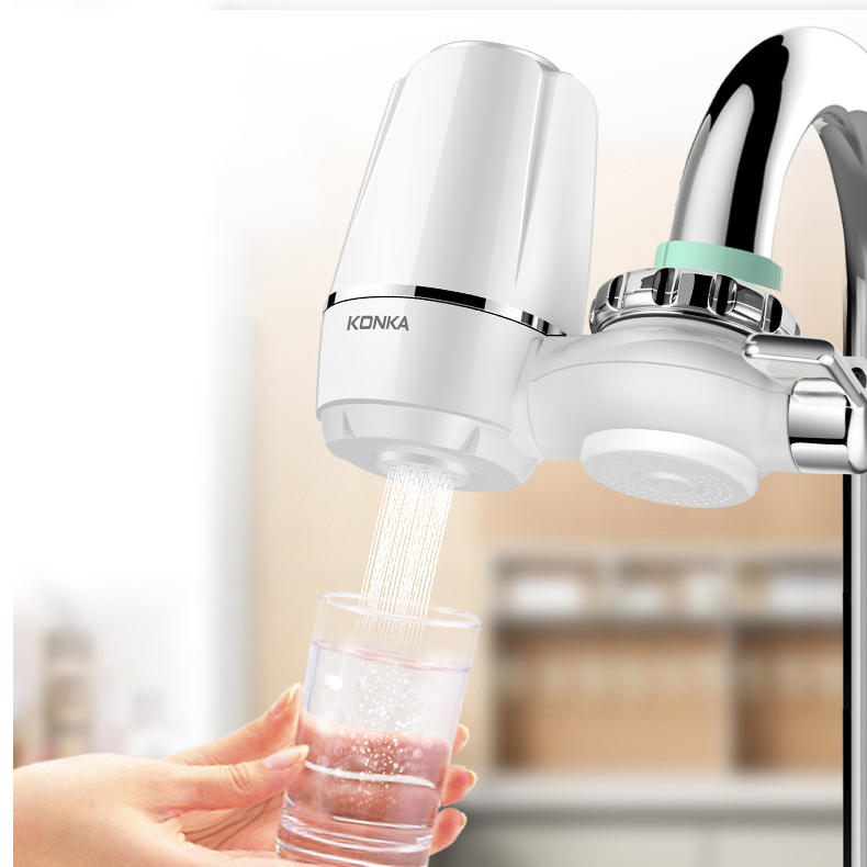 Washable Faucet Water Filter - Fits Most Kitchen Basin Taps for Clean, Purified Water