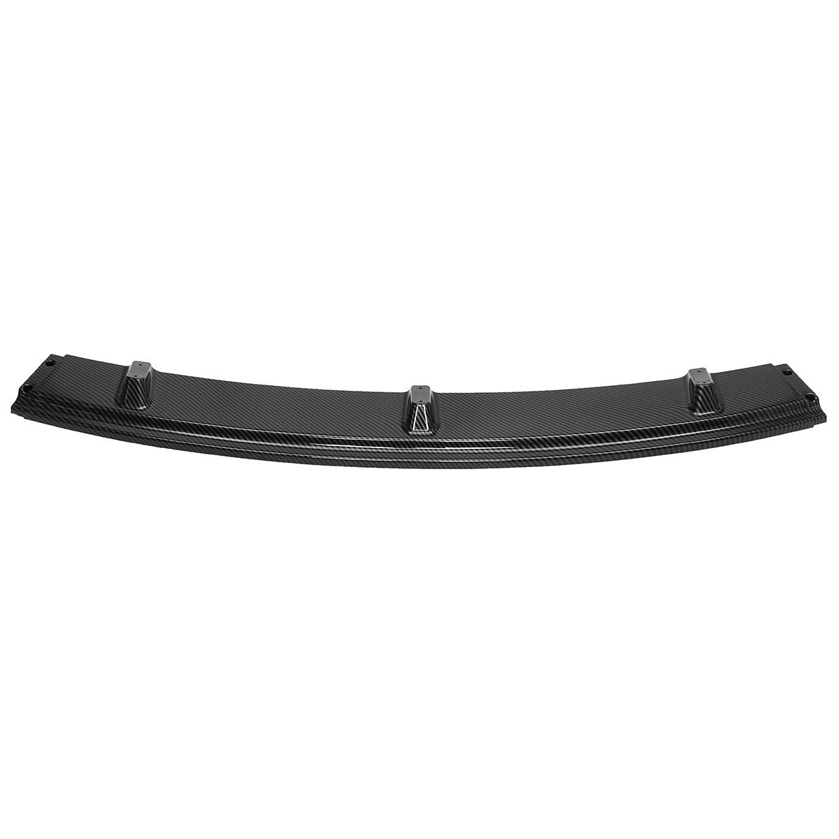 Carbon Black Front Bumper Lip Spoiler Body Protector Kit