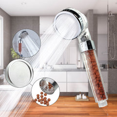 Water-Saving Anion Handheld Rain Shower Head Nozzle for Bathroom SPA