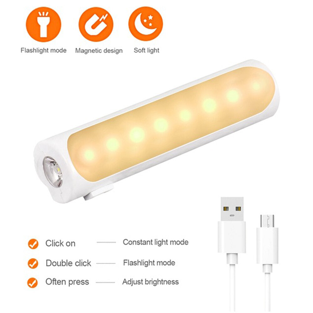 2-in-1 LED Night Light & Flashlight with Motion Sensor for Wireless Closet Lighting