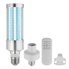 60W UV UVC E27 LED Bulb with Ozone Disinfection and Remote Control for Household Sterilization