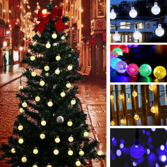 30 LED Solar Power Christmas Fairy String Lights - Outdoor Patio Party Decor Lamp