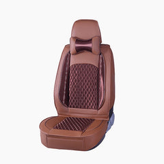 5D Breathable PU Leather Car Seat Cover Set - Full Surround Universal Seat Protector