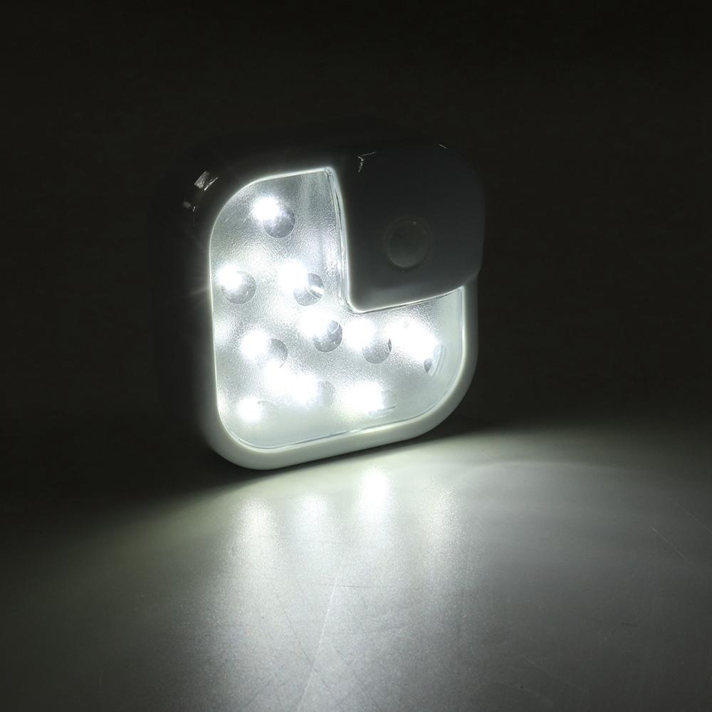 15W 10 LED PIR Motion Sensor Light for Cupboard, Closet, Bedside Cabinet - Night Lighting