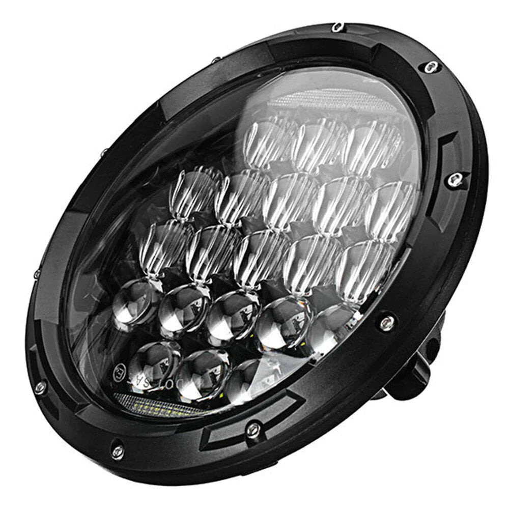 7 Zoll, 75 W, 6500 K, LED-Scheinwerfer für Motorrad, 5D-Linse, Fern-/Abblendlicht, wasserdicht IP67, Edelstahl