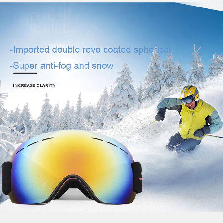 Unisex Adult Anti-fog UV Protection Sandproof Climbing & Skiing Goggles