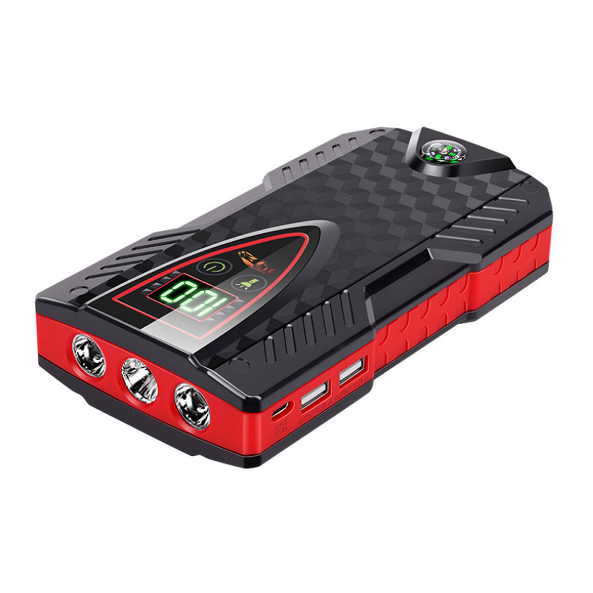 12V 12000mAh Car Emergency Power Bank - Jump Starter Battery Charger for Vehicle Ignition