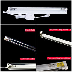 6W UV Ultraviolet Disinfection Lamp - Sterilizing Tube for Germicidal Mites and Bacteria