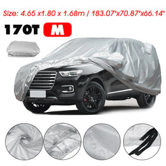 170T SUV Full Car Cover - Waterproof, UV Protection, Breathable, for Rain & Snow