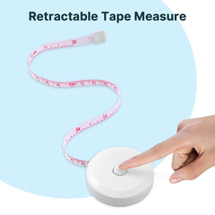 1.5M/60In Retractable Body Measuring Tape - Double Sided Metric/Imperial Ruler