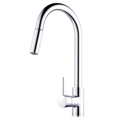 360 Degree Swivel Chrome Kitchen Faucet with Brass Sprayer - Pull Out Sink Mixer Tap