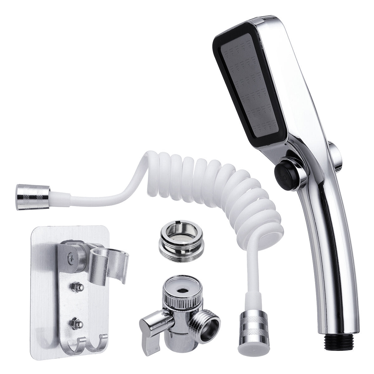 Bathroom Wash Basin Faucet Set with External Shower Head for Hair Washing