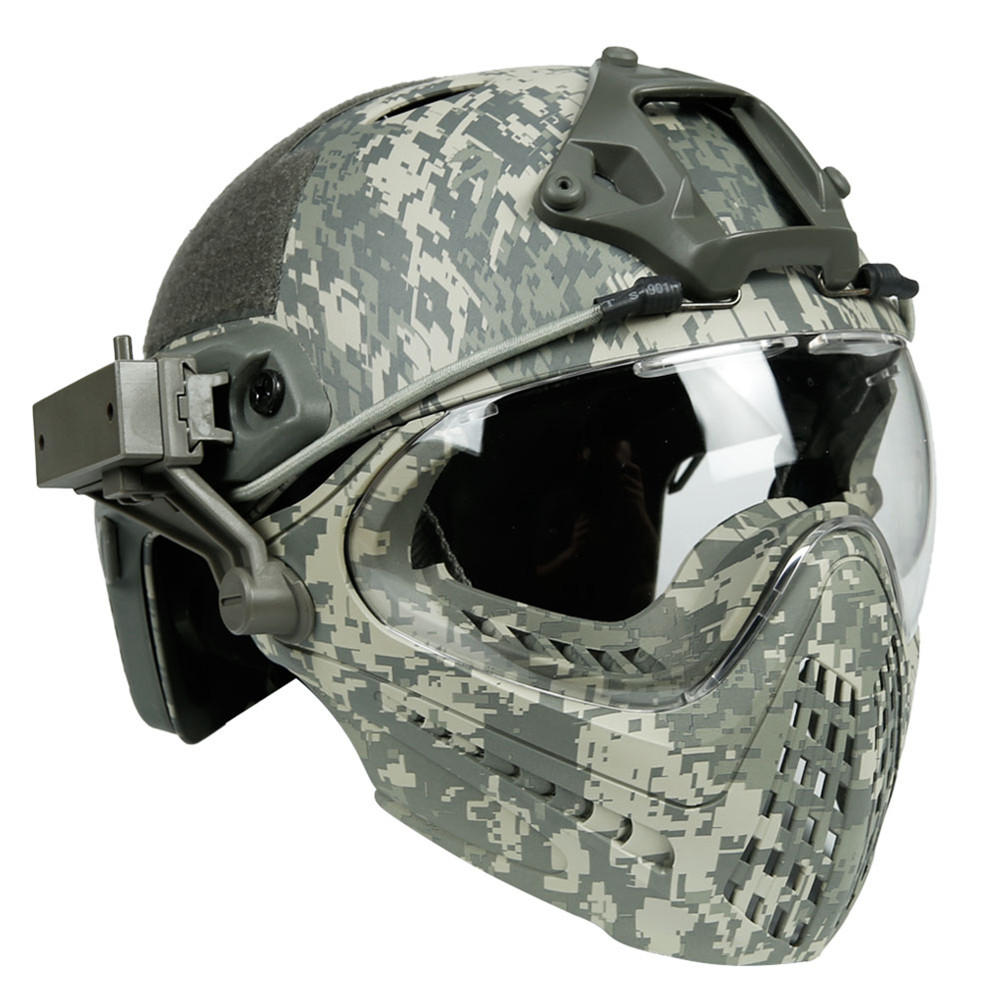 Army Tactical Helmet with Mask for Motorcycle, Hunting, and Outdoor Riding
