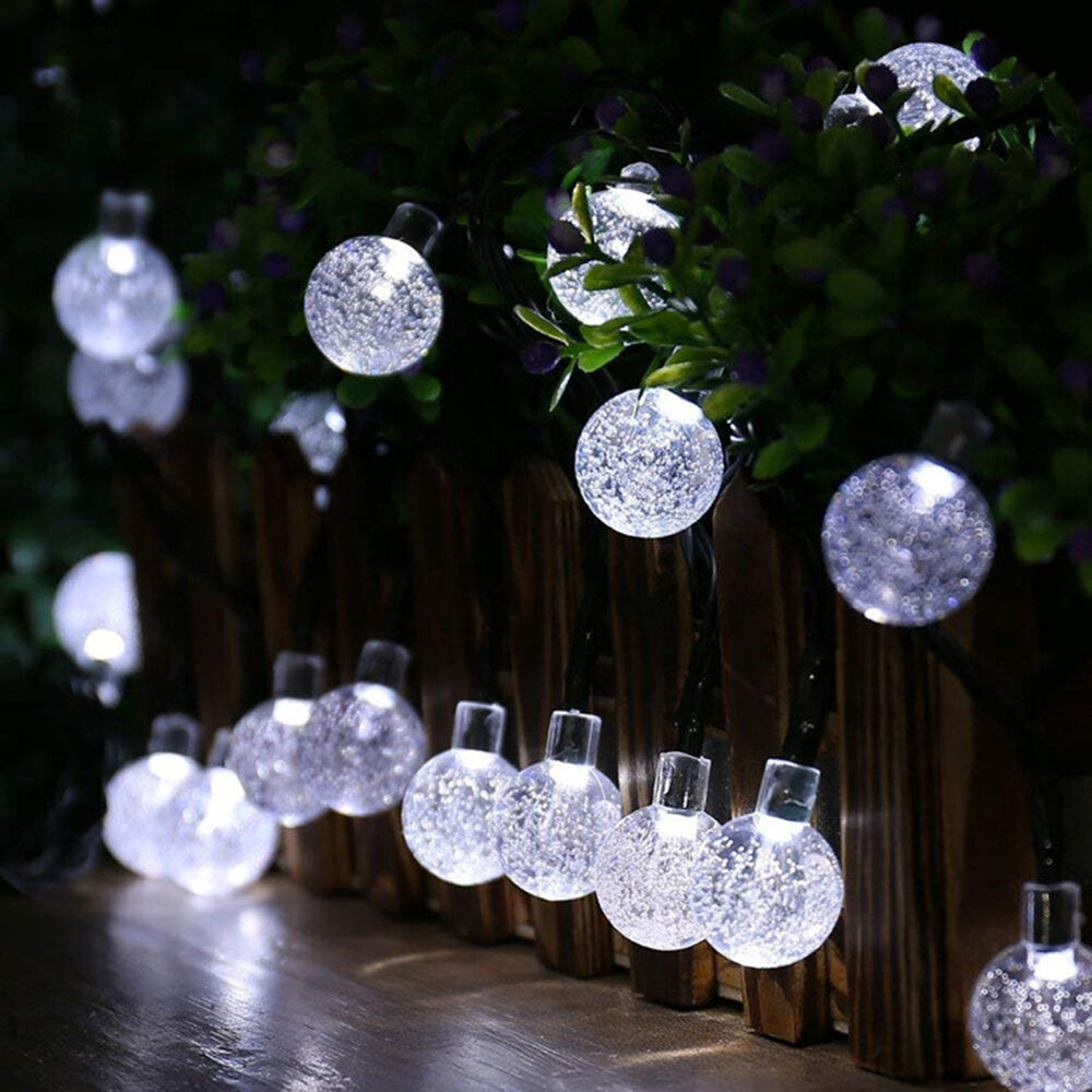 50 LED 7M Solar String Lights Outdoor Waterproof, 8 Modes Globe Lights for Garden Decoration