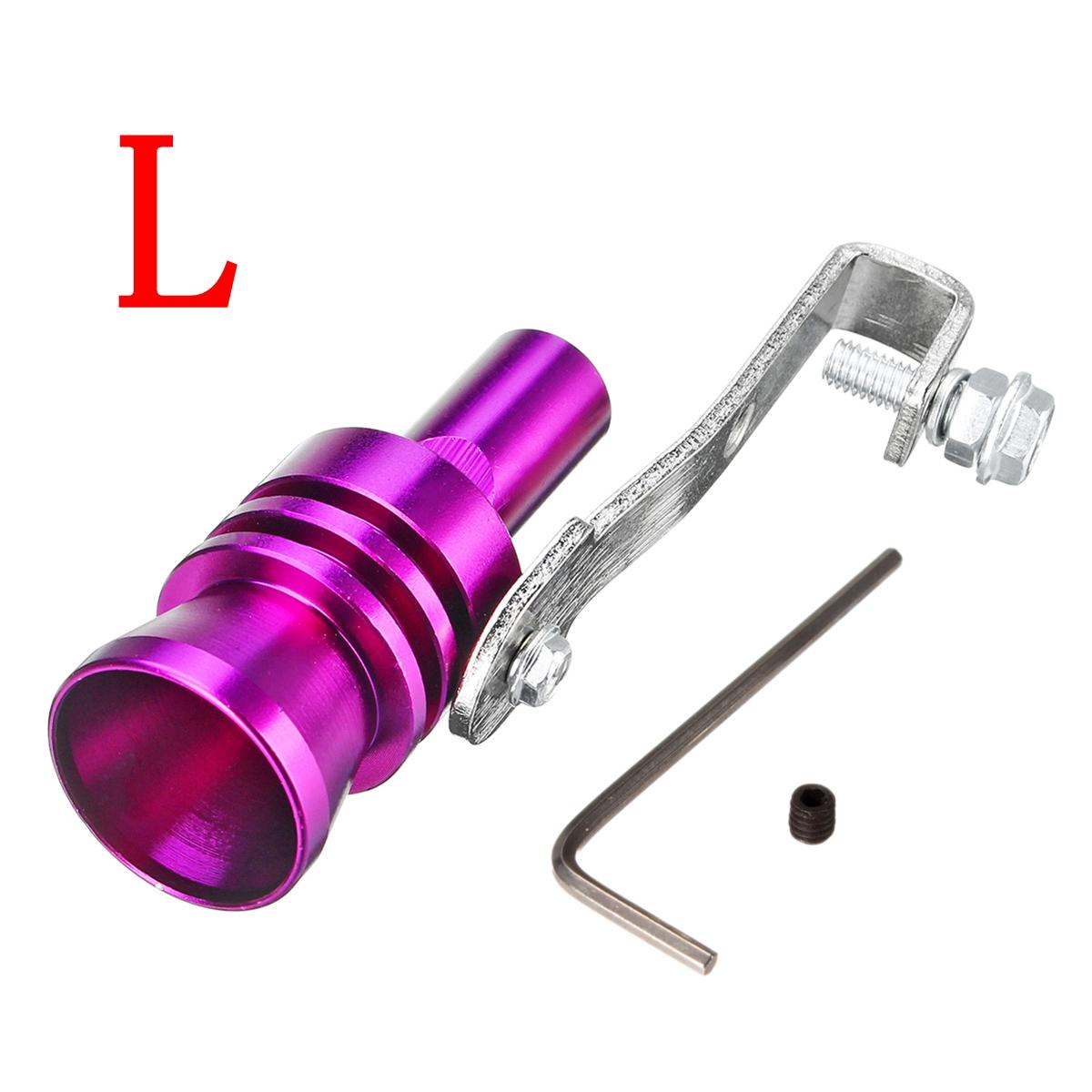 Purple Aluminum Turbo Sound Whistle Exhaust Muffler Simulator Pipe Blow-Off Valve - Available in S/M/L/XL