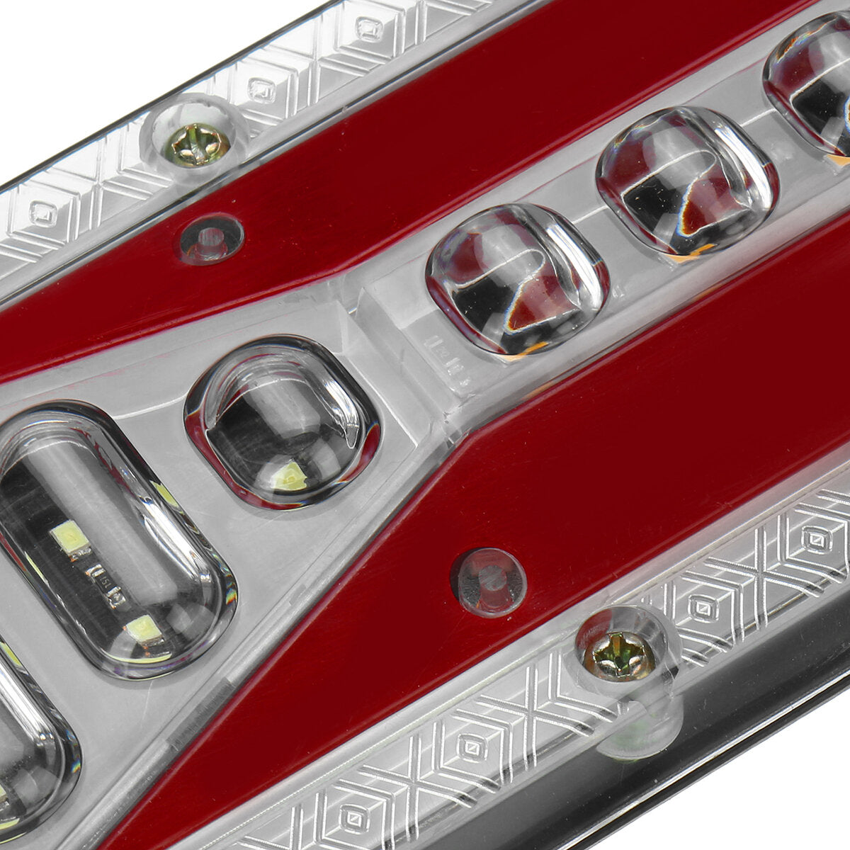 2x 12V 37 LED Flowing Rear Tail Light Turn Signal Brake Reverse Lamp Set