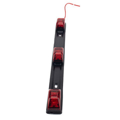 14" LED Truck Tailgate Light Bar - Red Clearance Side Marker Lamp, 9 LEDs