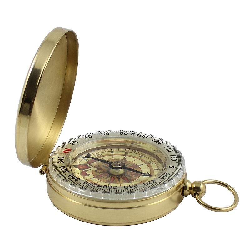 Waterproof Luminous Classic Pocket Watch Style Compass for Outdoor Sports Navigation