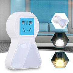 5A 9 LED Plug Socket Lamp with USB Charging, Plug-in Wall Hallway Night Light, US/EU Plug