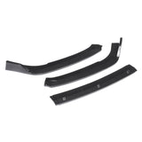 3-Piece Carbon Fiber Look Front Bumper Lip Chin Splitter Set