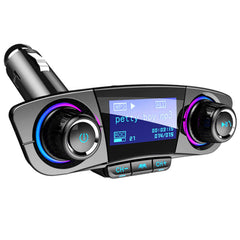 LED Hands-Free Bluetooth 4.0 FM Transmitter Aux Modulator Car MP3 Player with Dual USB Charger