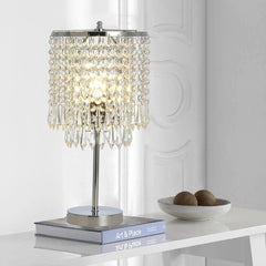 Modern Crystal Table Pendant Lamps - Dimmable Desk Lamp for Bedroom, Living Room, Wedding Decoration