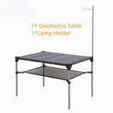 Outdoor Camping Desk: Lightweight Aluminum Alloy Folding Table, Portable, Rain-Proof, Detachable for Picnic & Fishing