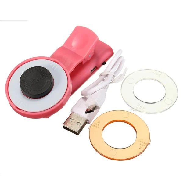 Portable 8 LED Mini Clip Fill Flash Selfie Light for iPhone 6 and Samsung