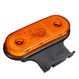 12V/24V Amber 20 LED Side Marker Lights with Reflector & Bracket for Truck Trailer