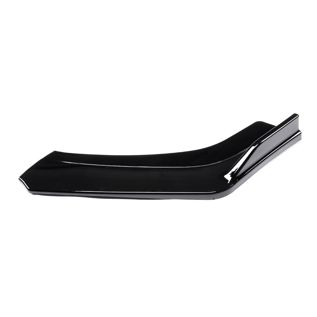 3Pcs Glossy Black Front Bumper Lip Spoiler Chin Splitters