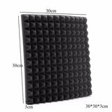 30x30x3cm Acoustic Soundproofing Foam Tiles - Sound-Absorbing Noise Reduction Panels