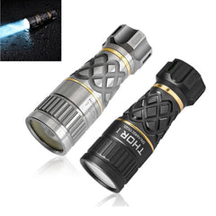 400lm 1200m EDC LEP Flashlight, 18350 Battery, Waterproof Mini LED Spotlight with Self-luminous Stick Tube