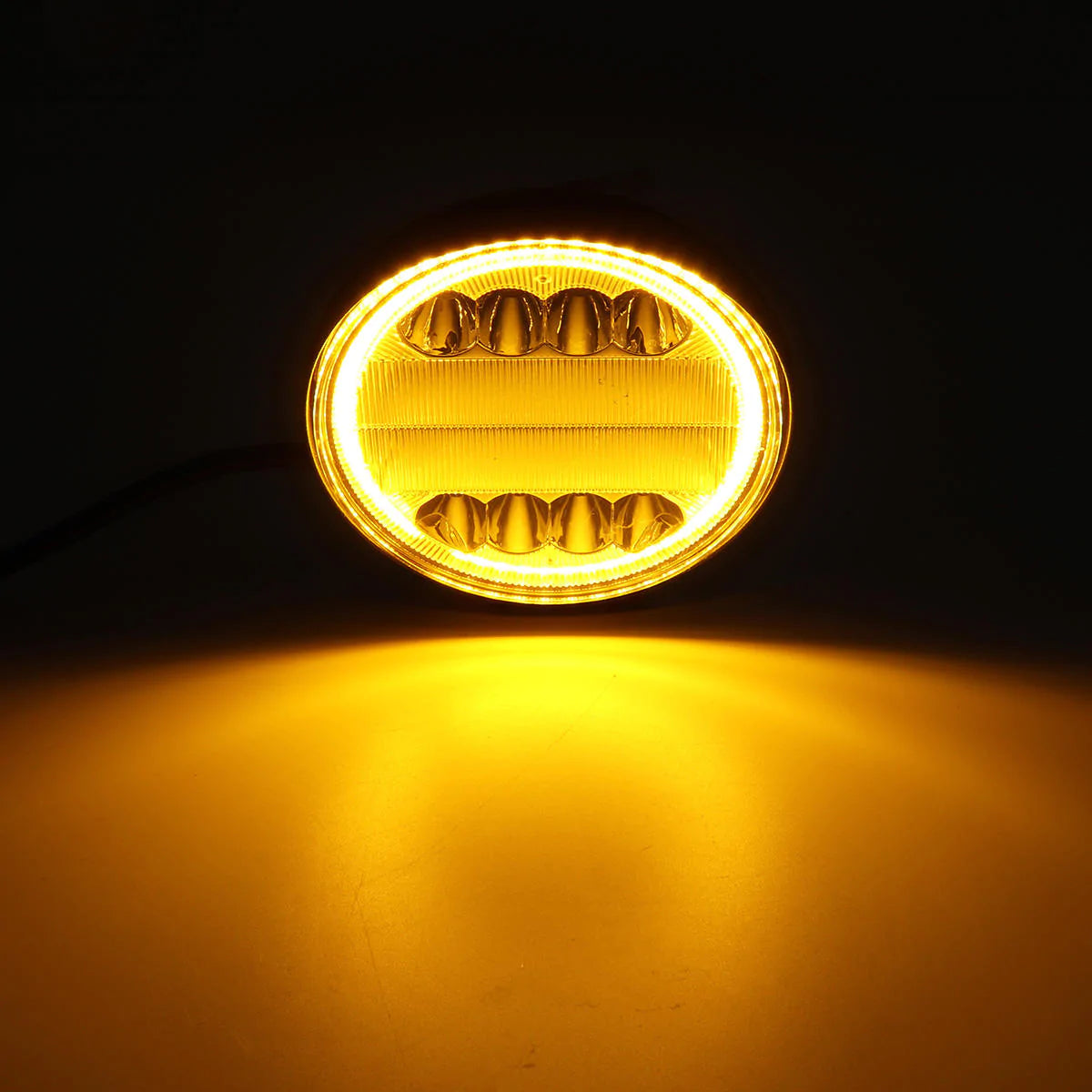 126W LED Work Light Yellow Beam Lamp DRL Amber Angel Eye for Car, Motorcycle, Off-road Truck