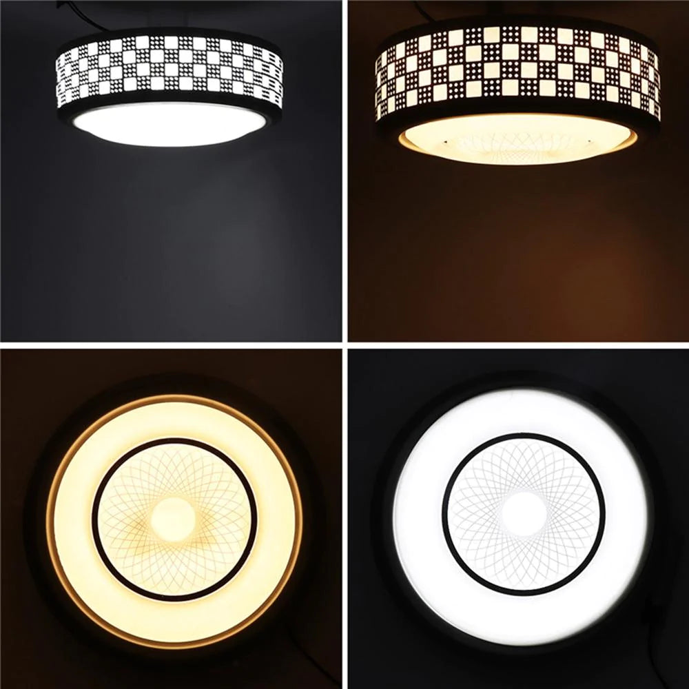 12W 24 LED Bright Round Ceiling Down Light - Modern Luxury Flush Acrylic Lamp