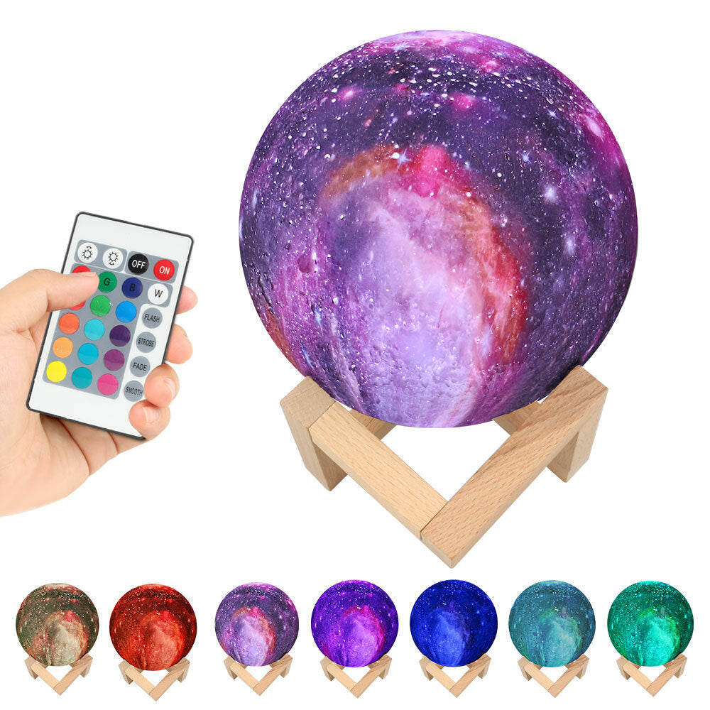 3D Printing Moon Lamp - LED Night Light with Remote/Touch Control, USB Rechargeable, Perfect Valentine Gift