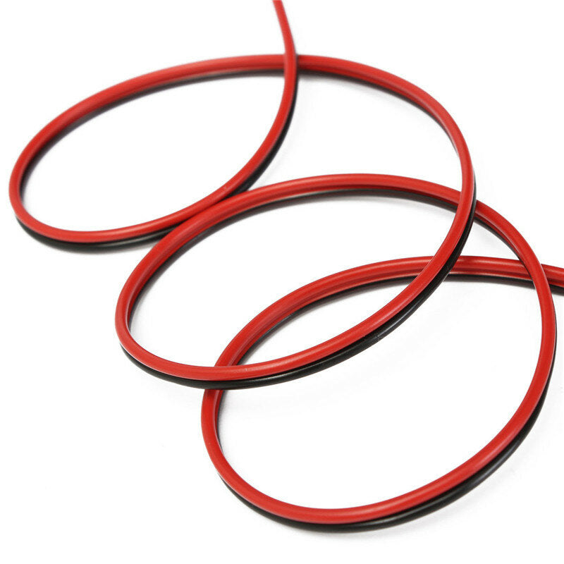 100m 2x0,50mm Audio Kabel Lautsprecher Lautsprecher Draht Schwarz/Rot HiFi Auto Motorrad