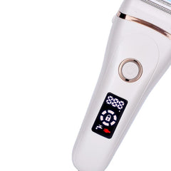 Painless Electric Razor for Women - USB Charging, Waterproof, LCD Display, Wet & Dry Use