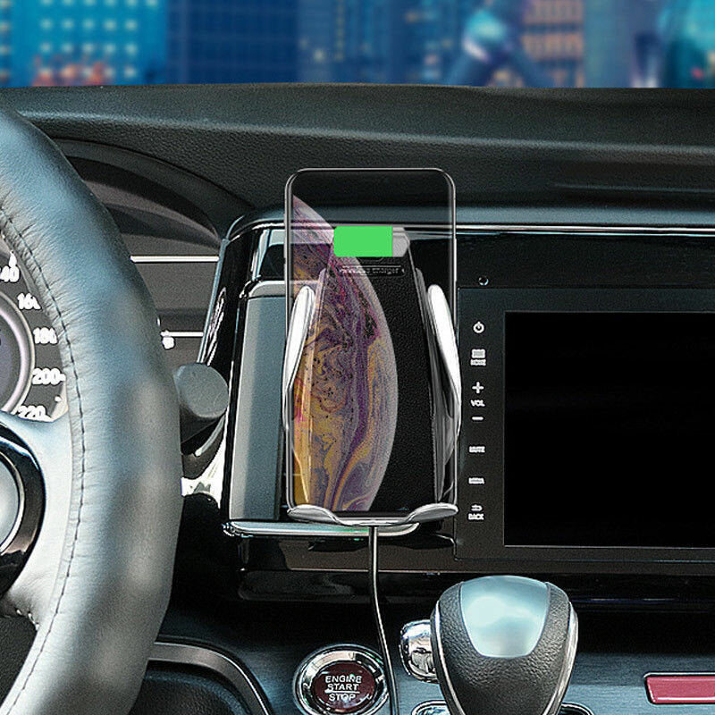 Universal Car Air Vent Phone Holder with 10W QI Wireless Fast Charger for iPhone X/XS/XR
