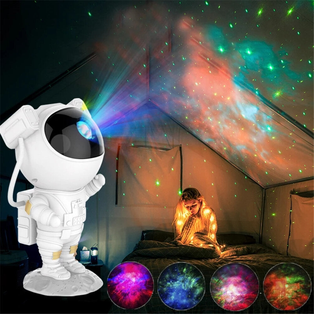 Astronaut Starry Sky Projector Light - Children's Night Light, Rotating Galaxy Lamp, Bedroom & Home Decoration Gift