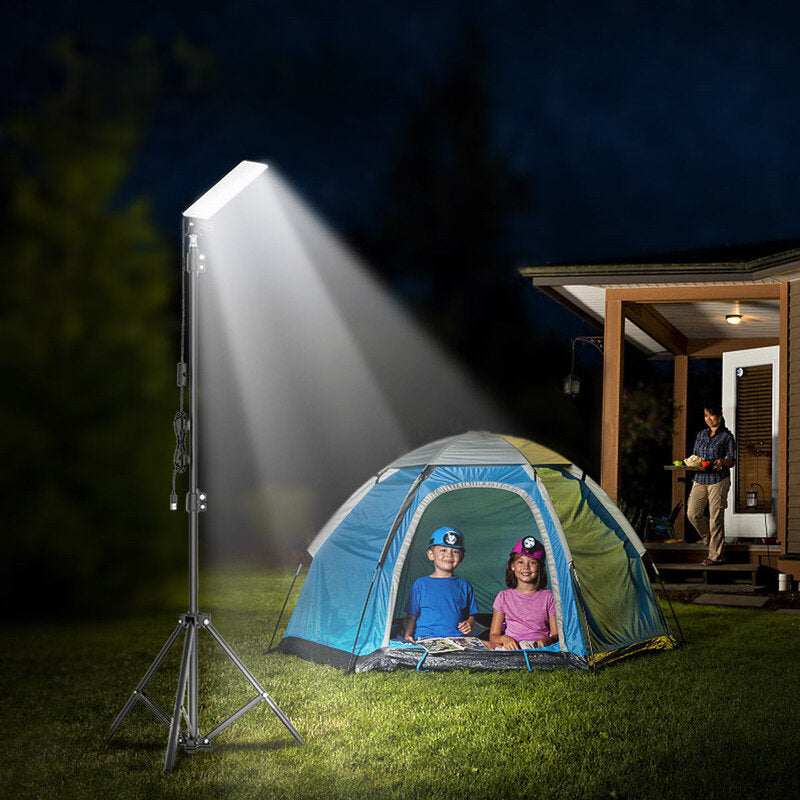 84 LEDs, 1680 lm, verstellbar, 1,8 m, LED-Campingleuchte mit Stativ, 6500 – 7000 K Helligkeit für Camping, Wartung, Fotografie