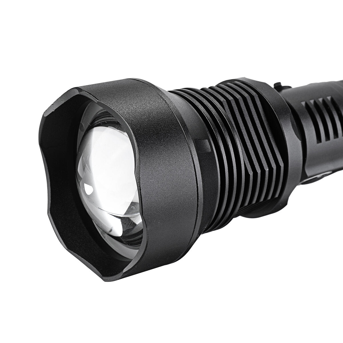 USB Rechargeable Zoomable Flashlight Set with 26650 Battery, USB Cable, Adjustable Focus for Camping, Hunting, Fishing