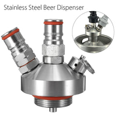 Stainless Steel Mini Keg Beer Dispenser for Home Brew and Craft Beverages