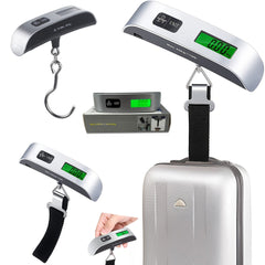 110lb/50kg Digital Handheld Luggage Scale with Backlit LCD Display