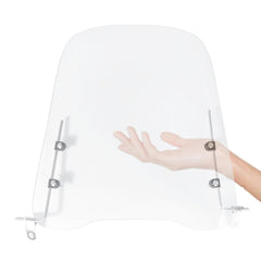 Universal Motorcycle Clear Windshield Deflector - 3mm Thick Scooter Windscreen