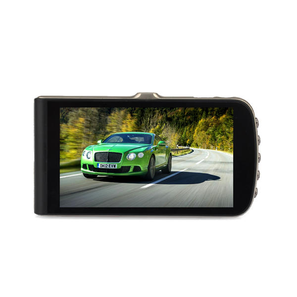 4.0 Inch 1080P IPS Screen Car DVR with Sensor and MOV H.264 Recording