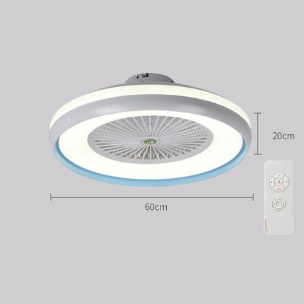 Modern LED Ceiling Light with Adjustable Wind Speed and Remote Control for Bedroom & Living Room