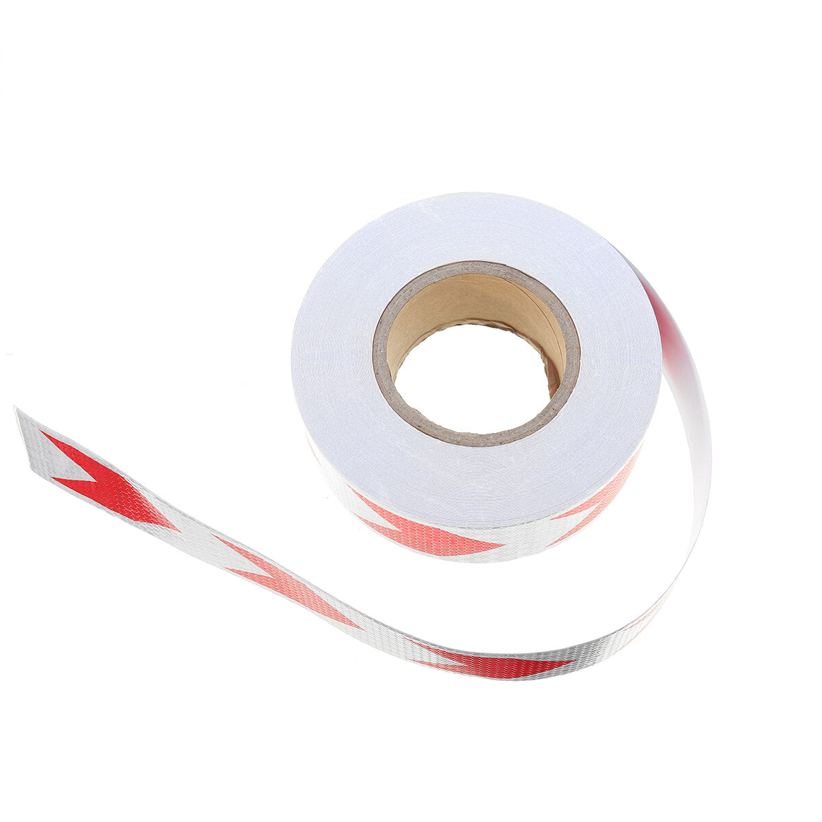 36m Red White Reflective Arrow Sticker Safety Warning Conspicuity Tape Strip